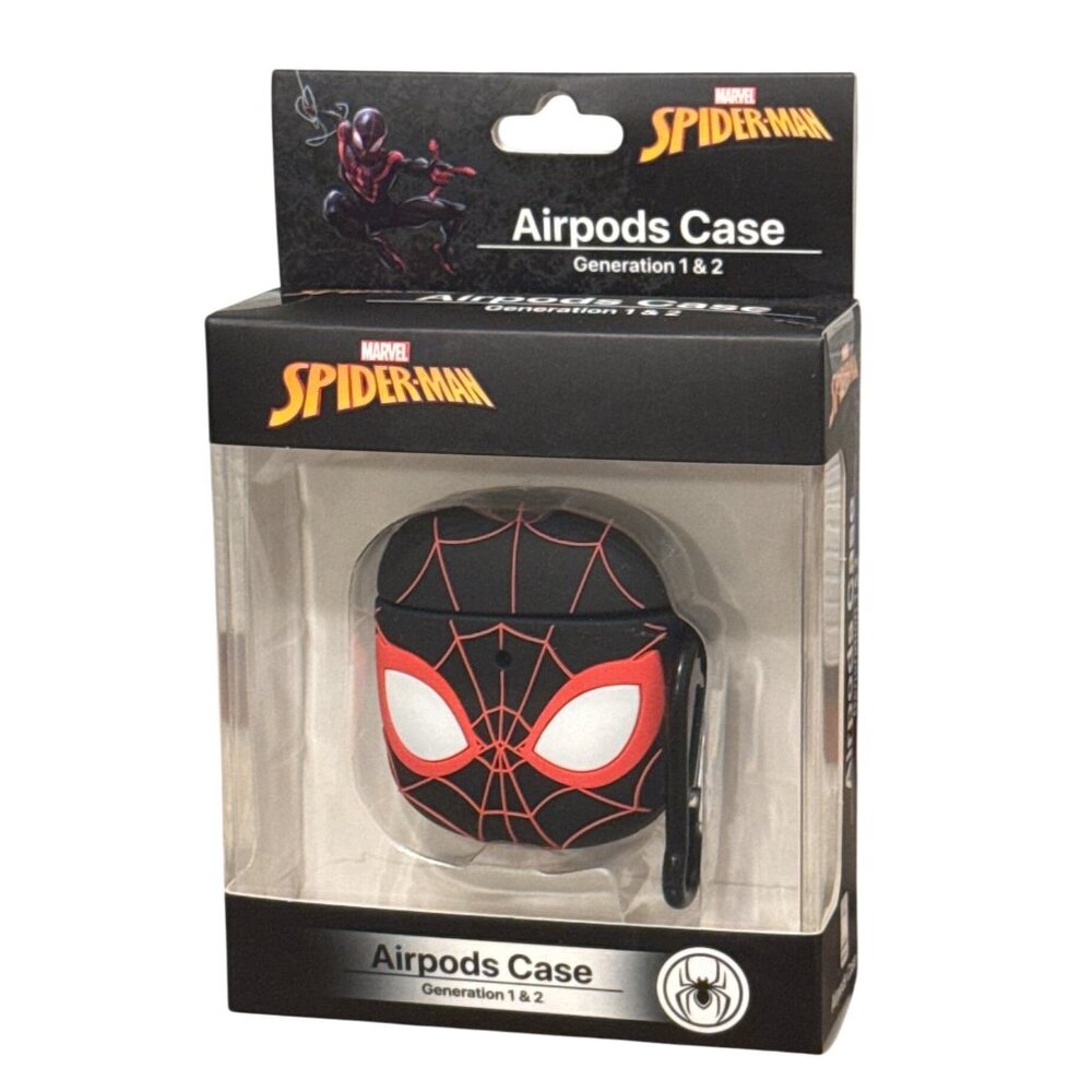 NIB Marvel Spider-Man Earbuds Case Cover for AirPods Gen‎ 1 / Gen 2